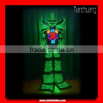 Programmable stiltman LED robot costume