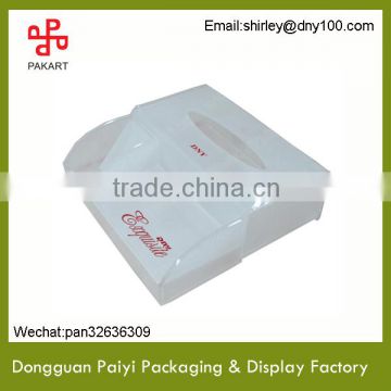 wholesale two layers frosted acrylic napkin holder manufacturer