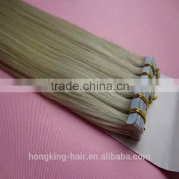 wholesale tape hair extensions #60 ash blond tape in hair extensions