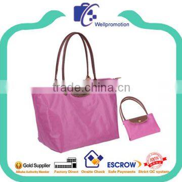 Wellpromotion new design promotional cheap fashion foldable tote handbags