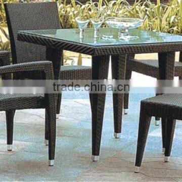 Eco-friendly Garden Wicker Table and Chair Pation Leisure Rattan Furniture