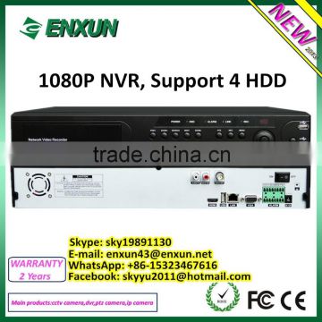 32CH NVR, Support 25ch 1080P record,playback 9ch 1080P or 16ch 720P,Support 4 HDD