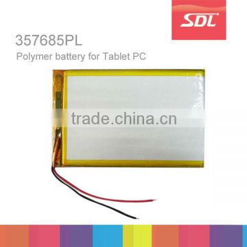 SDL 357685PL 3.7V 2200mAH Li-pol battery