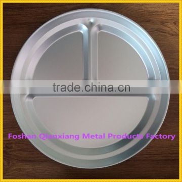 China supplier round fast food 3-parts tray for promotion