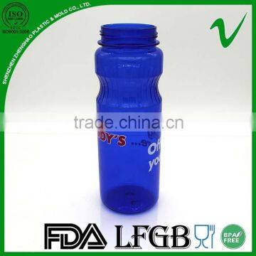 PBA free cylinder empty drinking water clear heat resistant plastic bottle