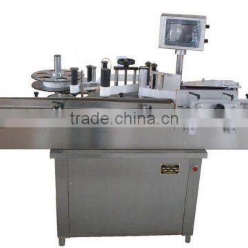 Automatic adhesive sticker labeling machine for bottles