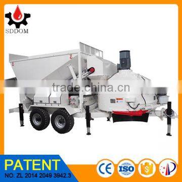 Customizable mobile concrete batching plant with European standard