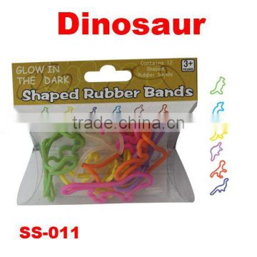 Shaped Rubber Band Dino. shape novelty toy