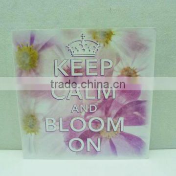 KEEP calm and boom on sayings table top wall plaque