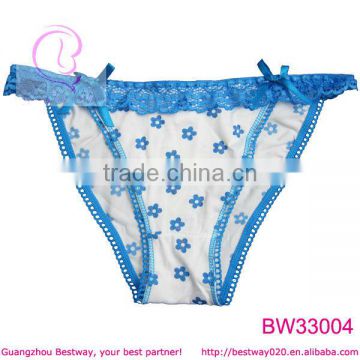 Hot sex images girl blue floral bikini panty in apparels