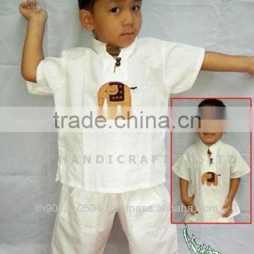 Thai Boy cotton children's clothing elephant design