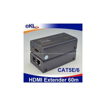 RJ45 60m HDMI extender over single CAT5E/6 hdmi extension