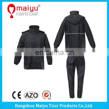 Maiyu high quality waterproof raincoat with hood for men