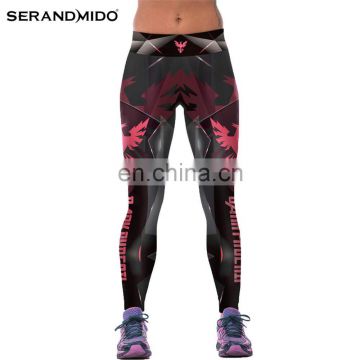 Moltres Printing Dylan Digital Printing Sexy Breathable Sports Tight Women Trousers
