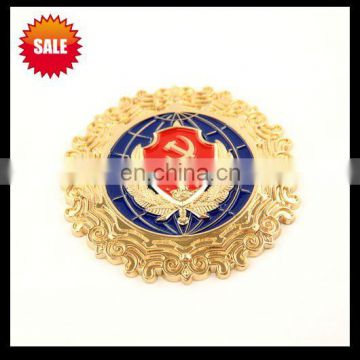 2016 high quality large custom metal army cap badge