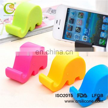 Gadget soft silicone pad elephant shape mobile phone holder stand