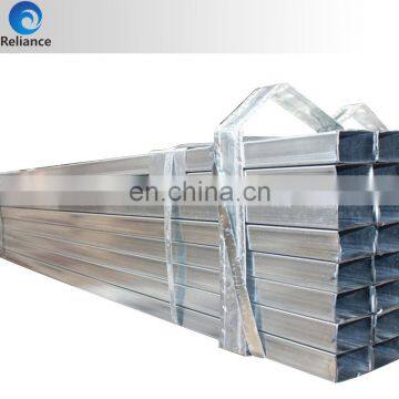 Packing in bundles galvanized square steel pipe with good price manufacture