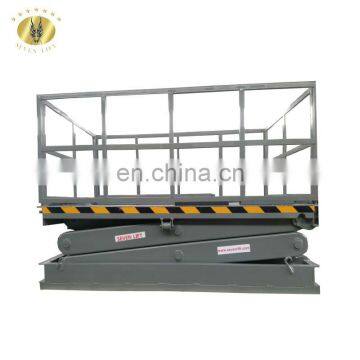 7LSJG Shandong SevenLift 5 ton static hydraulic electric mini storage cargo scissor lifts