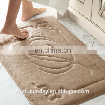 2017 New polyester Anti-slip memory foam Bath Mat