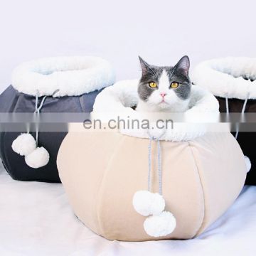 Manufacturer wholesale lantern short plush cotton stuffed cat warm house