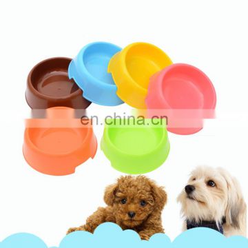 Wholesale Factory More Color Round Plastic Pet Dog Bowl