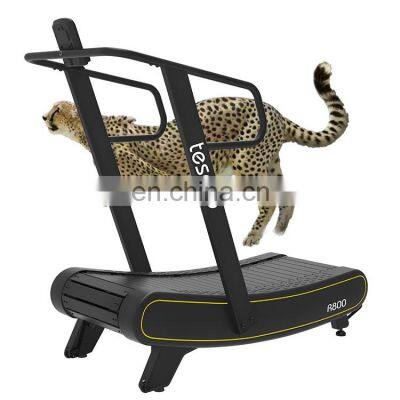 Curved treadmill & air runner Innovative Manual Mechanical non-motorized exercise equipment gym treadmill  running machine