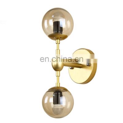 Nordic sitting room modern simple Glass dining room decoration bedroom creative Wall lamp