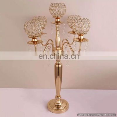rose gold plated candelabra