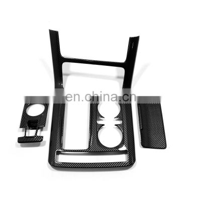 Car Accessories For Kia Carnival 2022-2023 Carbon Fiber Center Console Gear Shift Panel Trim 3PCS