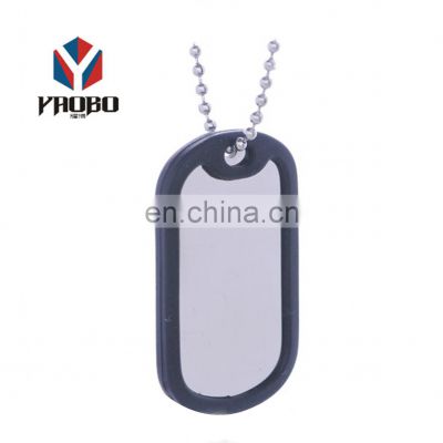 Personalized Customized Metal Stainless Steel Tags Chain Jewelry Private Tag With Ball