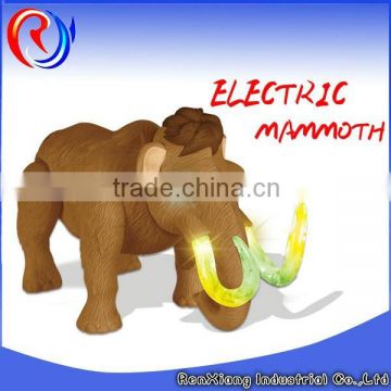 Kid plastic battery operated toy mammoth