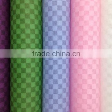 grid tissue flower wrapping paper