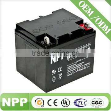 Rechargeable battery 12V 40AH Battery Manufacturer High Rate Gel Battery