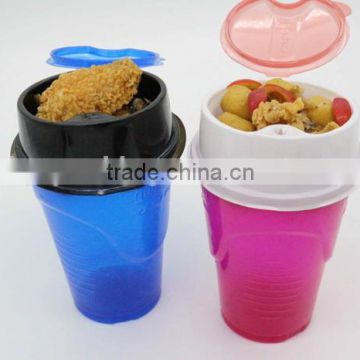 OEM 34oz promotional plastic water cup with lid