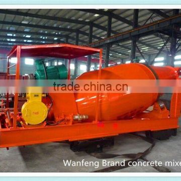 Factory price rail wheel concrete mixing transporter