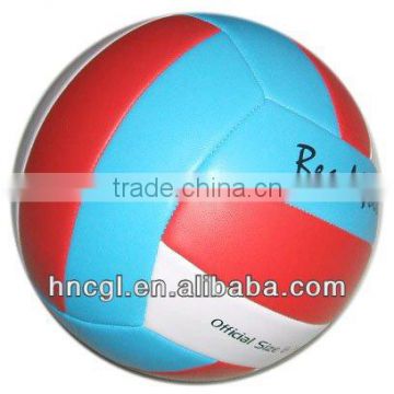 Machine stitched PVC beach ball volleyball for promotion