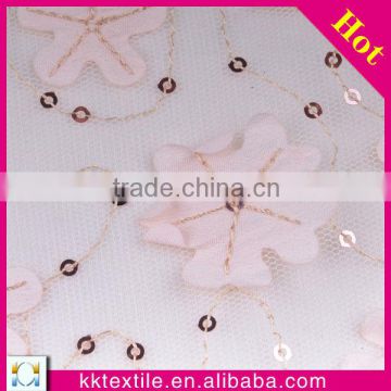 China lace manufacturer hottest silk fabric for dress