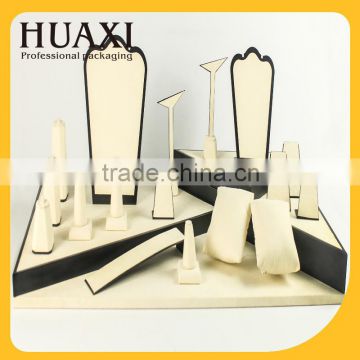 custom luxury wooden counter top jewelry display sets wholesale