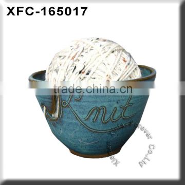 featured handmade pottery knitting yarn bowl                        
                                                Quality Choice