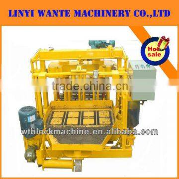 QT40-3 manual concrete hollow block moulding machine