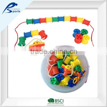 Kid's Educational Toy 122PCS Cotton Reels Tub