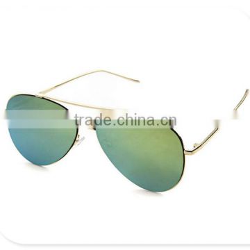 High Quality metal frame Vintage Retro Reflective Sunglasses
