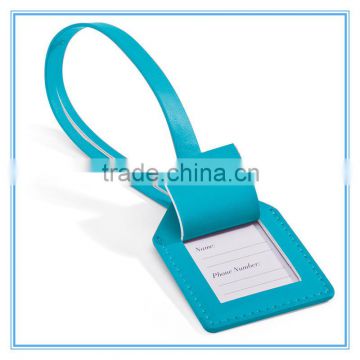Travel luggage tag, Cheap leather luggage tag with IC card