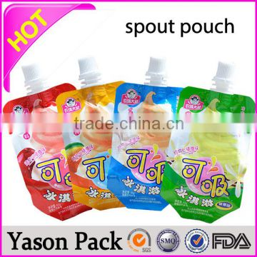 Yason spout fruit juice bags spout for pouch with spout doypack