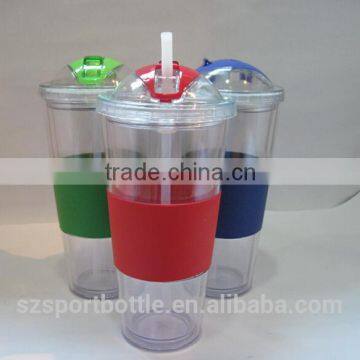 Eco Friendly Feature Straw Top Portable Changeable Insert Paper Travel Mug