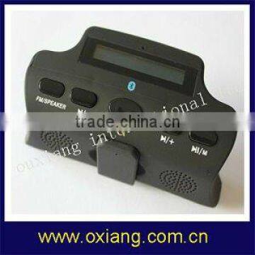 Hot sale bluetooth handsfree car kit OX-BC-818 with FM,MP3, electric torch