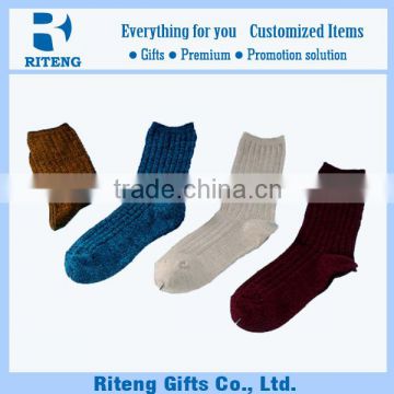100% organic thick cotton socks wholesale