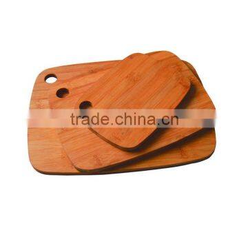 Natural bamboo chopping board set with stand