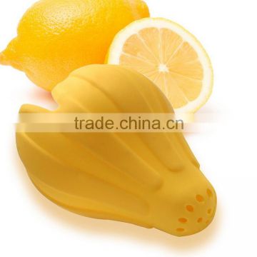custom made food grade silicone lemon squeezer,manual orange silicone juicer
