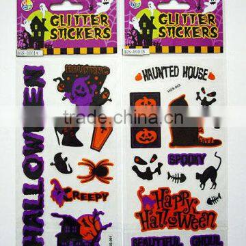 PVC Glitter Stickers for Halloween